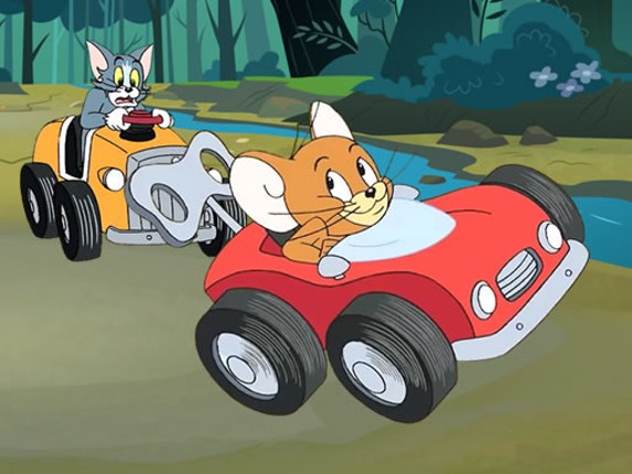 Tom and Jerry Car Jigsaw Game Cover