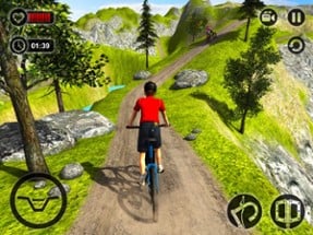 Uphill Bicycle Rider Kids - Offroad Mountain Climb Image