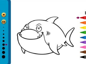 Sea Animals Coloring Book - Painting Game for Kids Image