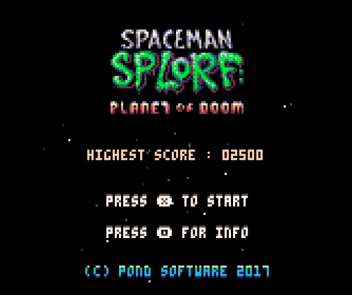 Spaceman Splorf : Planet of Doom - PICO-8 Game Cover