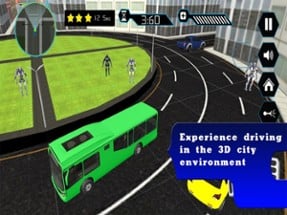 Robot Passengers City Bus Image