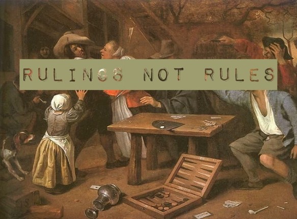RULINGS NOT RULES Game Cover