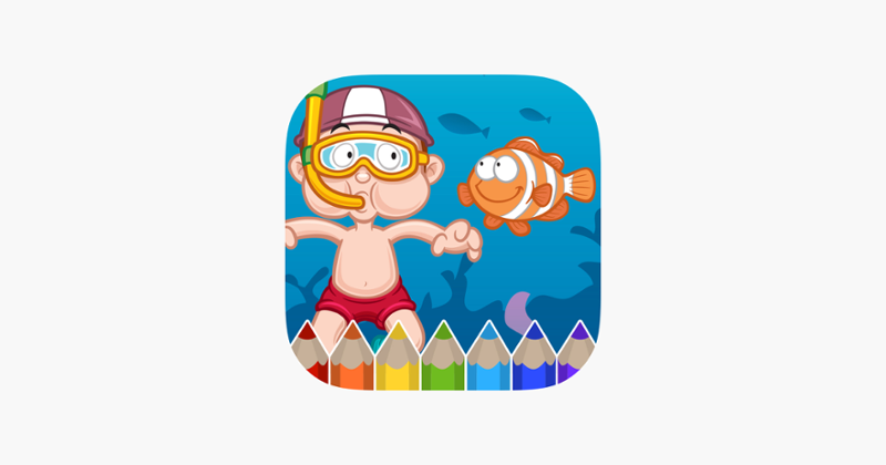 Sea Animals Coloring Book - Painting Game for Kids Game Cover