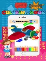 Vehicles Coloring Page Free-Fun Painting Good Kids Image