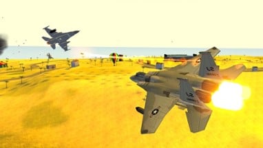 Air Strike Beach War Zone Flight Unlimited Image