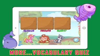 ABC Animals Shadow Puzzle - Vocabulary Quiz Games Image