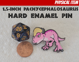 Enamel Pin: Pachycephalosaurus Image