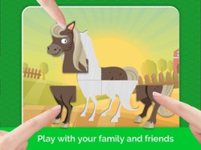 AmBa puzzles: Animal world. Toddler games for free Image