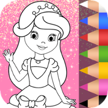 Princess Coloring & Dress Up Image