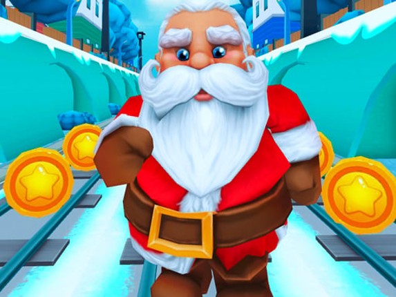 Subway Santa Runner Christmas Game Cover