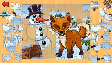 Funny Farm Animal Jigsaw Puzzle Game for Kids and Toddlers Image