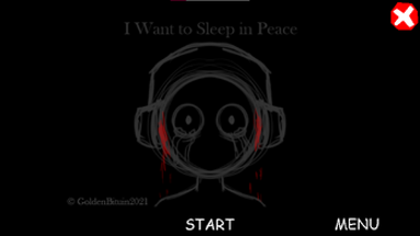 I Want to Sleep in Peace Image