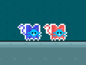 Red and Blue Cats Image