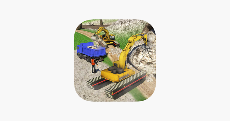 Amphibious Excavator Crane &amp; Dump Truck Simulator Game Cover
