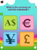 First Step Country : Fun and Learning General Knowledge Geography game for kids to discover about world Flags, Maps, Monuments and Currencies. Image