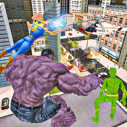Virtual Super Hero Family Vs Super Villain Game Cover
