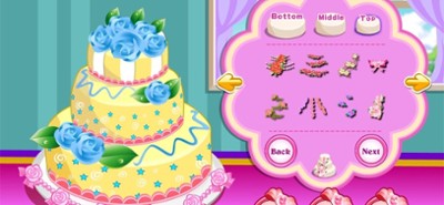 Rose Wedding Cake Cooking Game Image