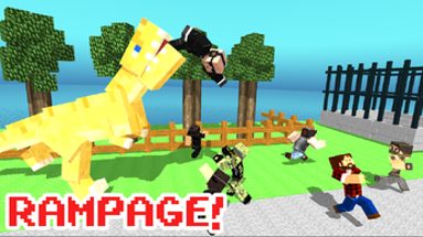 Blocky Dino Park: Rampage Image