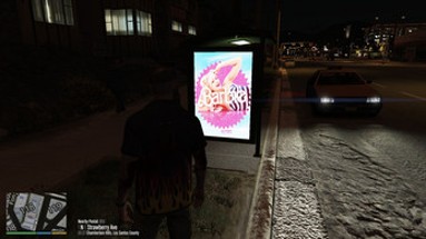 Bus Stop Ads (Fast Food) for GTA V (PC Only) Image