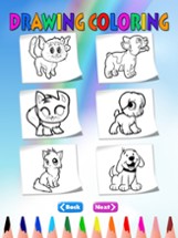 Puppy Kitten Coloring Book - Painting and Drawing Image