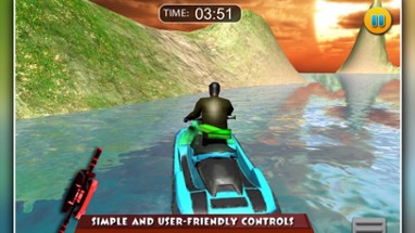 Speed Boat Driving Image