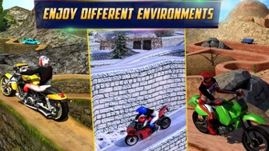 Crazy Offroad Hill Biker 3D Image