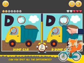Find Differences alphabet game Image