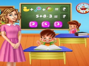 Kindergarten School Teacher Kids Learning Games Image