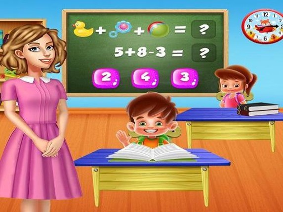Kindergarten School Teacher Kids Learning Games Game Cover