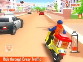 Bike Rider Pizza Delivery Game Image