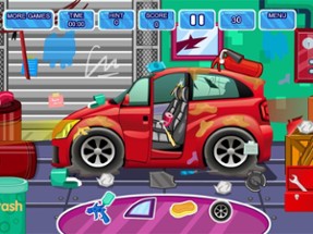 Clean up car wash game Image