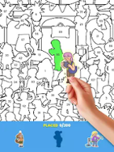 Sticker Book: Color By Number Image