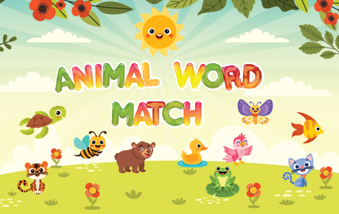 Animal Word Match Game Cover