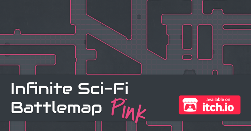 Infinite SciFi Battlemap - Pink Game Cover