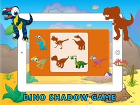 Learn ABC Dinosaur Shadow Puzzle - Flash Card Game Image