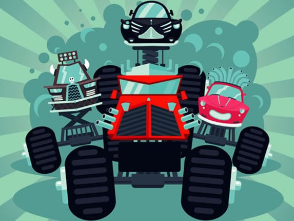 Crazy Monster Trucks Memory Game Cover