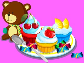 Cooking Colorful Cupcakes Image