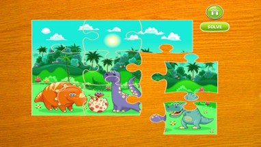Dinosaur Puzzle for Kids Cartoon Dino Jigsaw Games Image