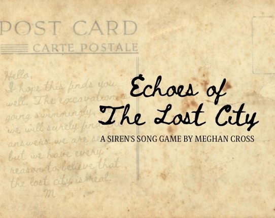 Echoes of the Lost City Game Cover