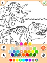 Dino coloring pages book Image