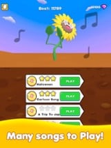 Dancing Sunflower:Rhythm Music Image