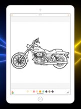Motorcycle Racing Coloring Book For Kids Image