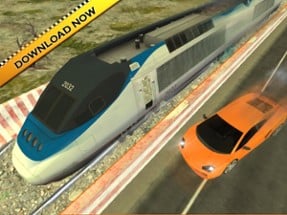 Real Train vs Car Racing 2023 Image