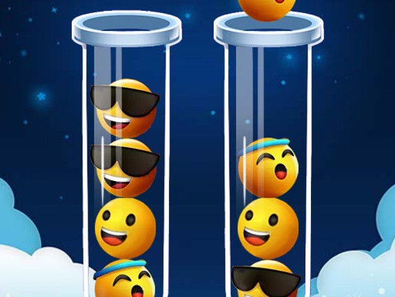 Emoji Color Sort Puzzle Game Cover