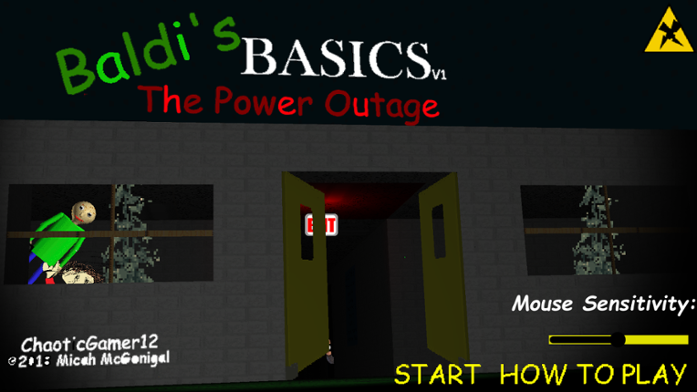 Baldi's Basics The Power Outage Game Cover