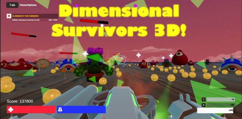 Dimensional Survivors 3D! Game Cover