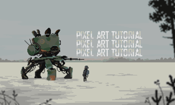 Pixel Art Tutorial - Simon Stalenhag Study Image