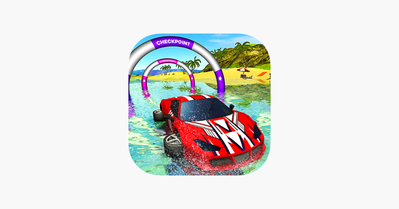 Floating Water Car Driving - Beach Surfing Racing Game Cover