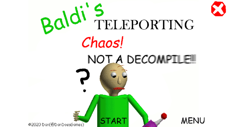 Baldi's Teleporting CHAOS!! Game Cover
