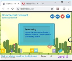 CramFLASH Commercial Contract 30 Random Flashcards App Image